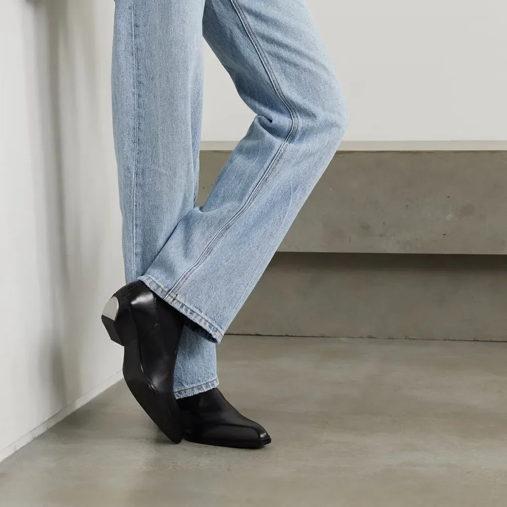 Alexander Wang Slick Pointed Toe Chelsea Boot size 37.5